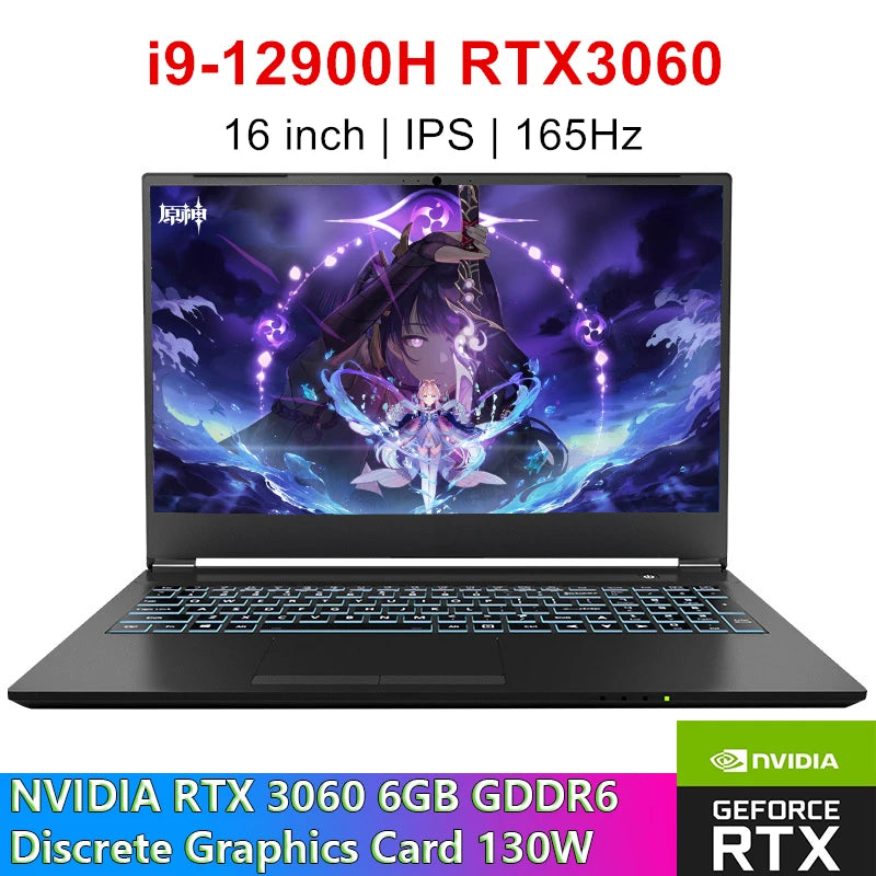 Intel Core i9 12900H GeForce RTX 3060 GDDR6 6GB 64GB DDR4 1TB SSD Windows 11 Pro