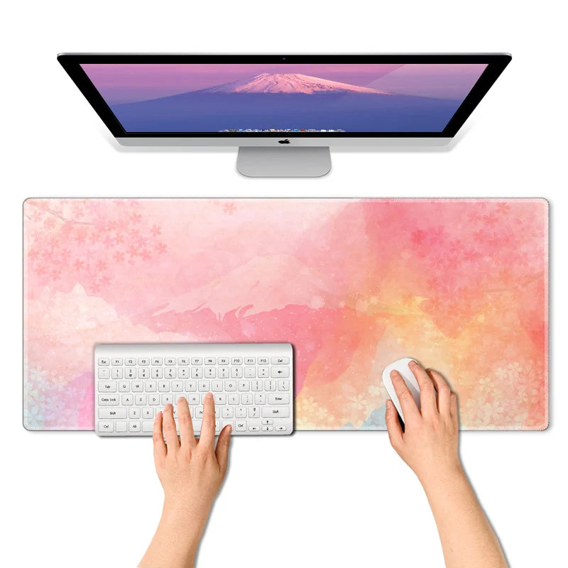 Watercolor Large Non-Slip Mouse Pad