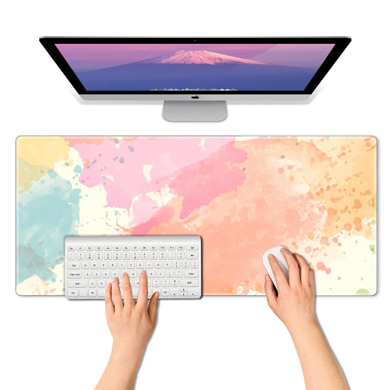 Watercolor Large Non-Slip Mouse Pad