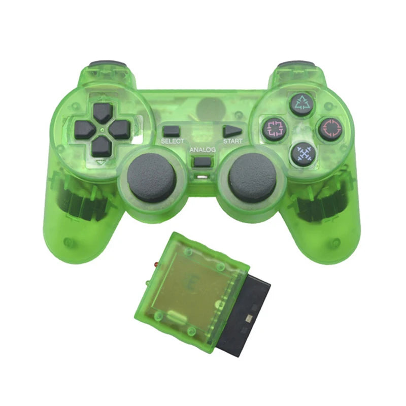 Transparent Color Bluetooth Wireless Gamepad Controller For Sony PS2