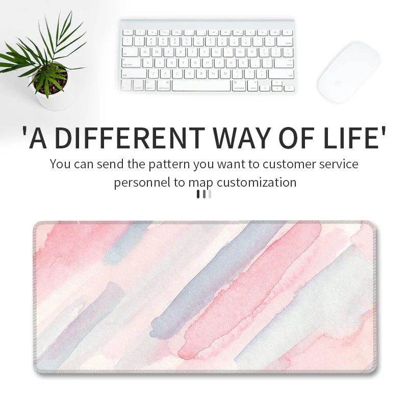 Watercolor Large Non-Slip Mouse Pad