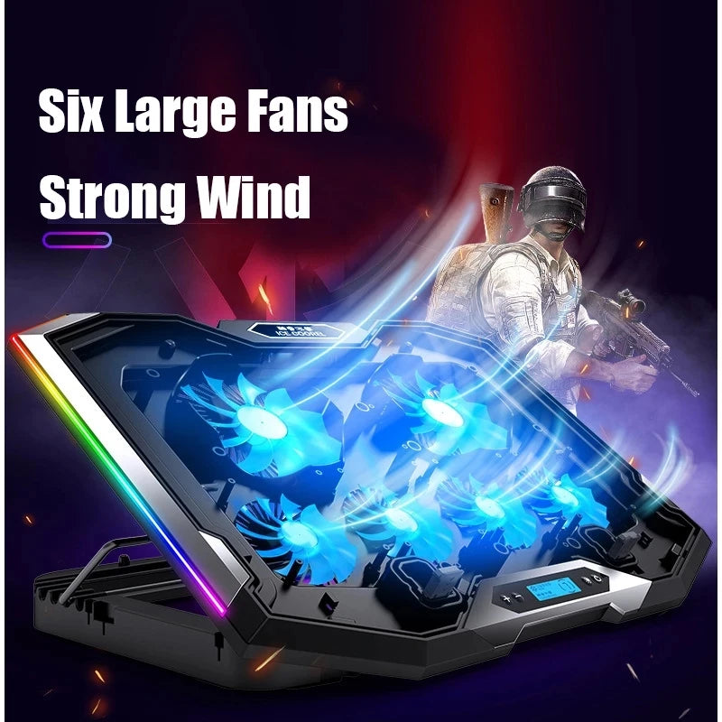 RGB Adjustable Laptop Cooler