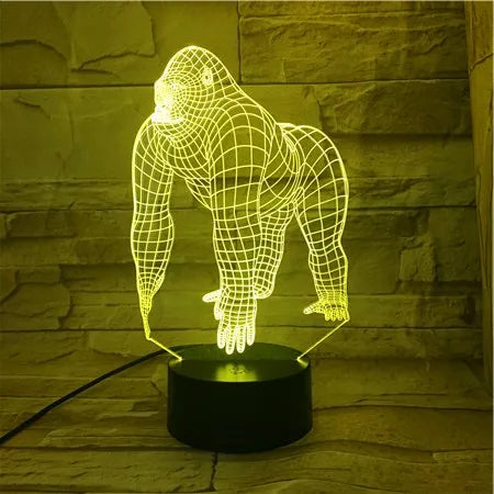 Gorilla  3D USB LED Lamp