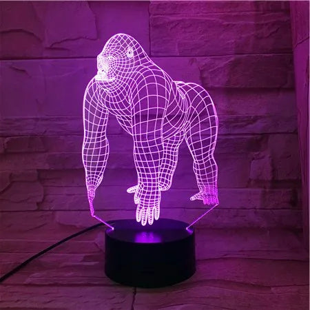 Gorilla  3D USB LED Lamp