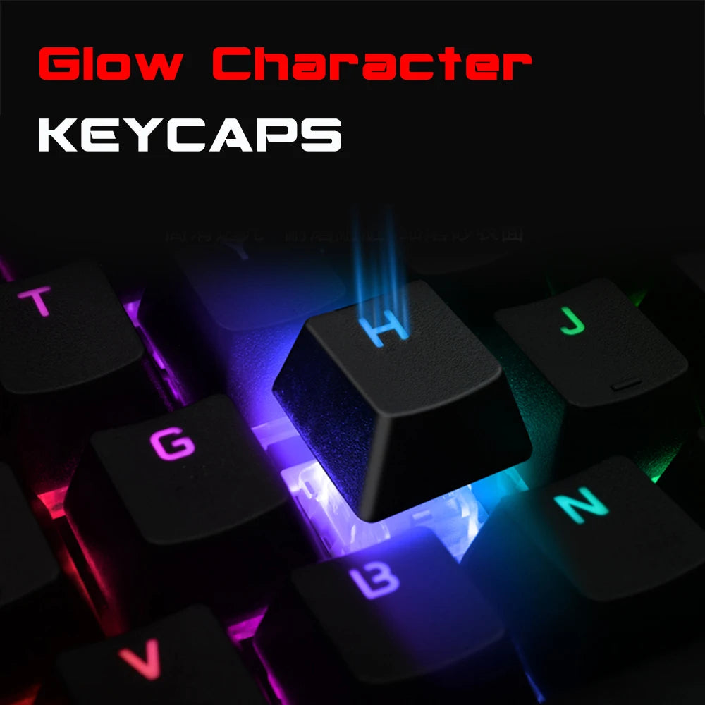 RGB Mix Backlit 87 104 Anti-ghosting Wired Gaming Keyboard