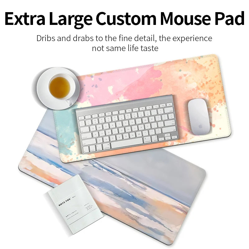 Watercolor Large Non-Slip Mouse Pad