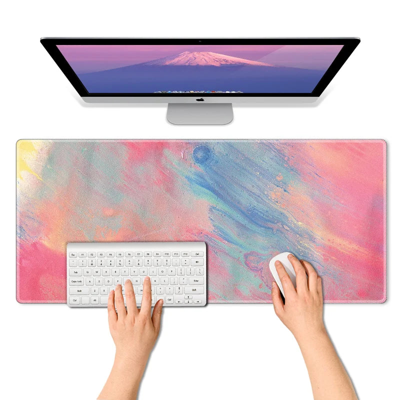 Watercolor Large Non-Slip Mouse Pad