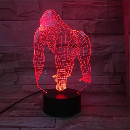 Gorilla  3D USB LED Lamp