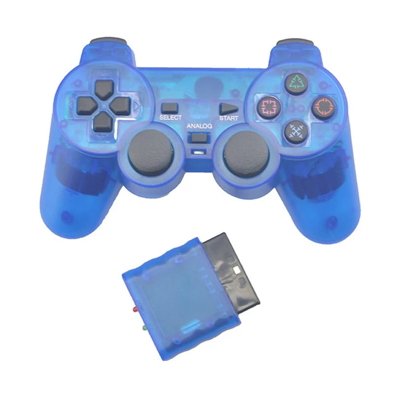 Transparent Color Bluetooth Wireless Gamepad Controller For Sony PS2