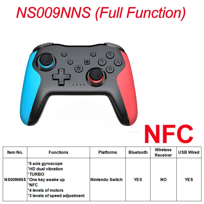 2PCS Bluetooth 2.4G Wireless Controller For Nintendo