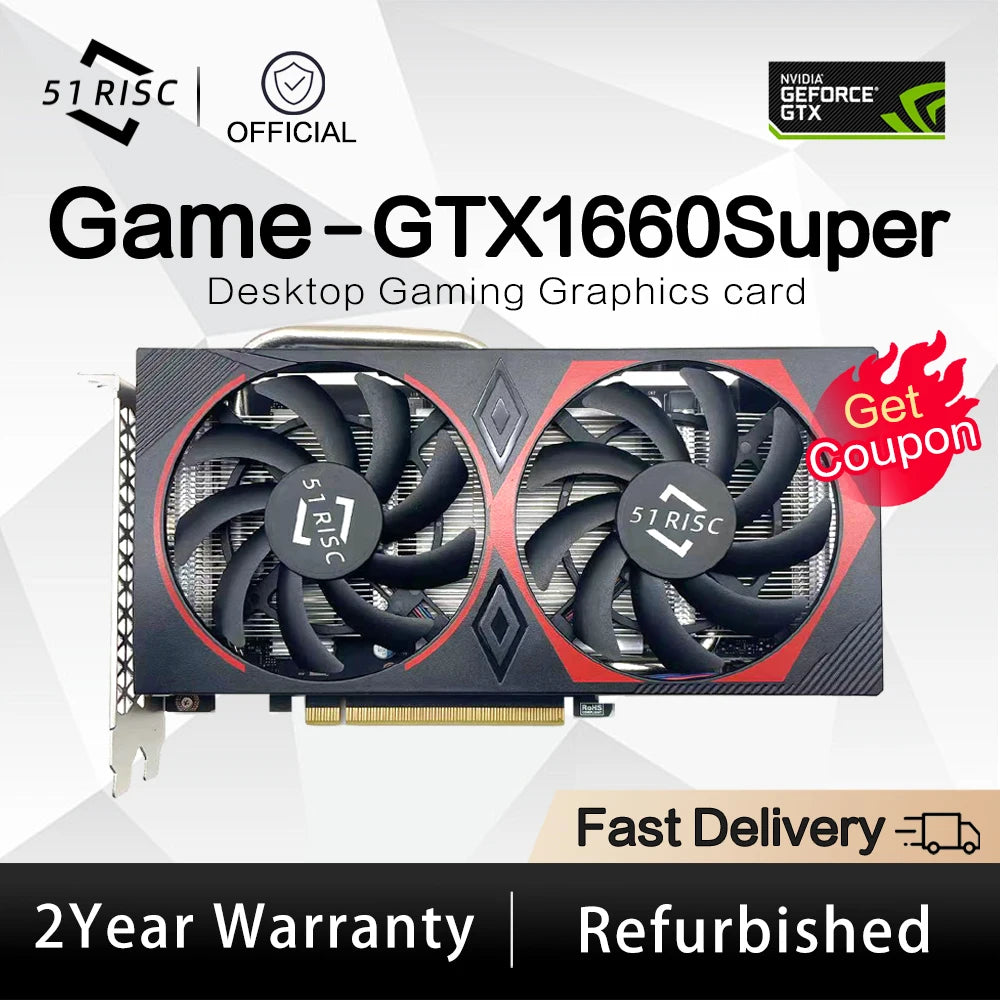 Super 6GB 1660Ti 6GB Gaming Cooling Fan