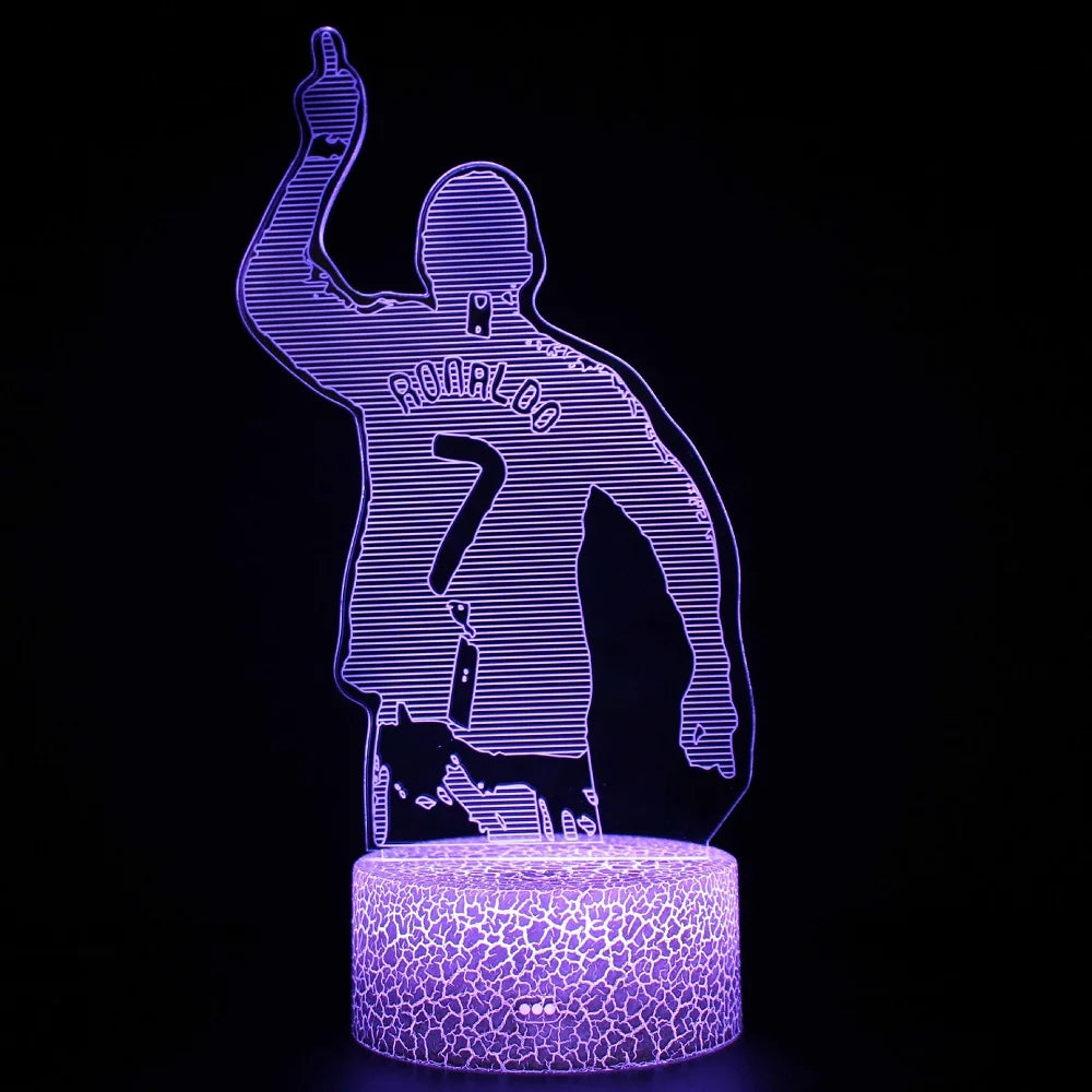 Football Player 3D LED Night Light