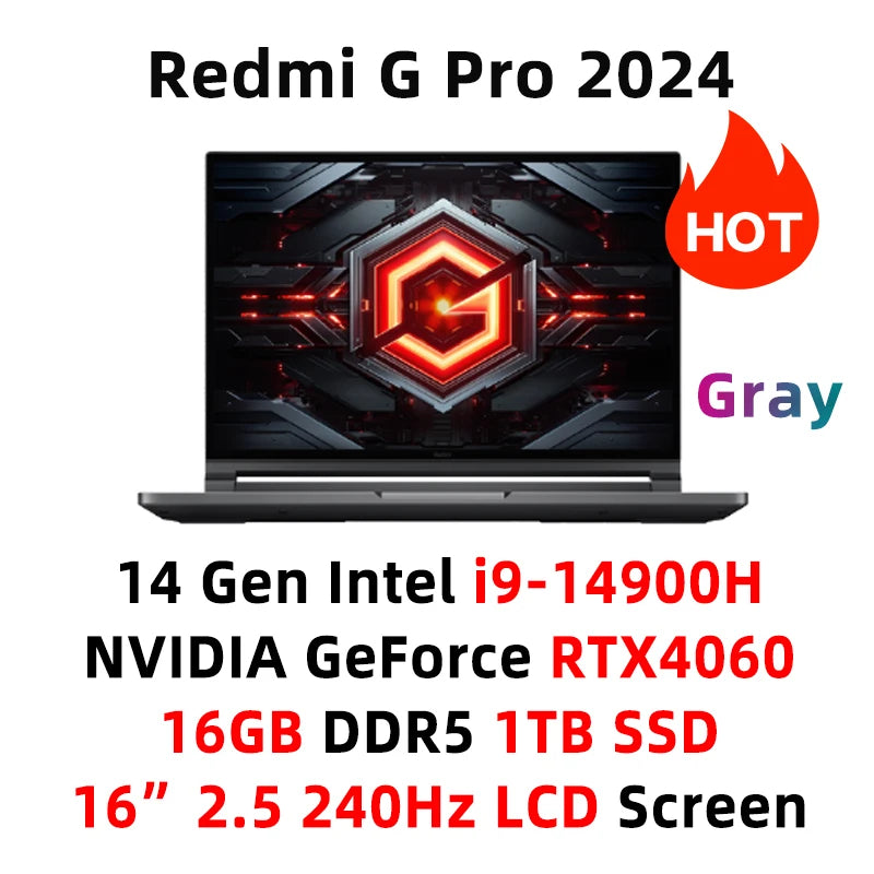 Xiaomi Redmi G Pro Gaming Laptop 16 Inch 240Hz LCD Screen