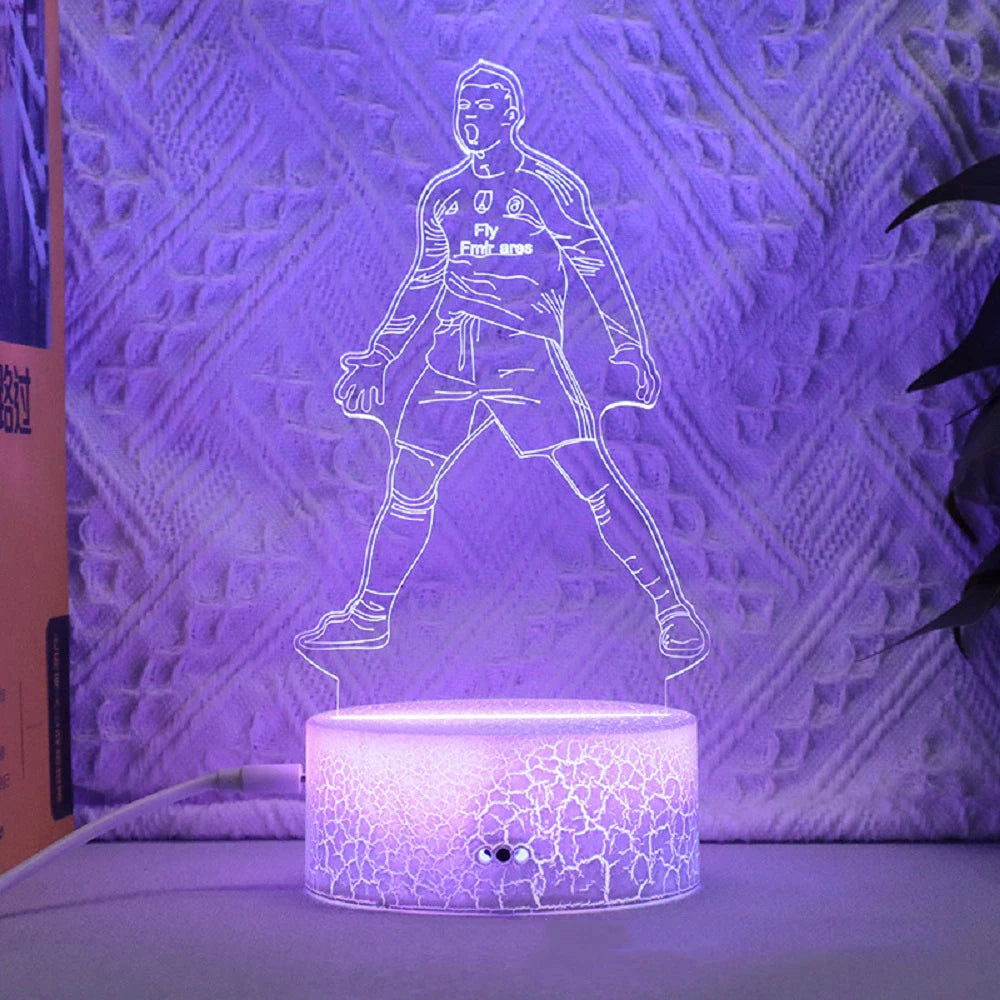 Football Player 3D LED Night Light