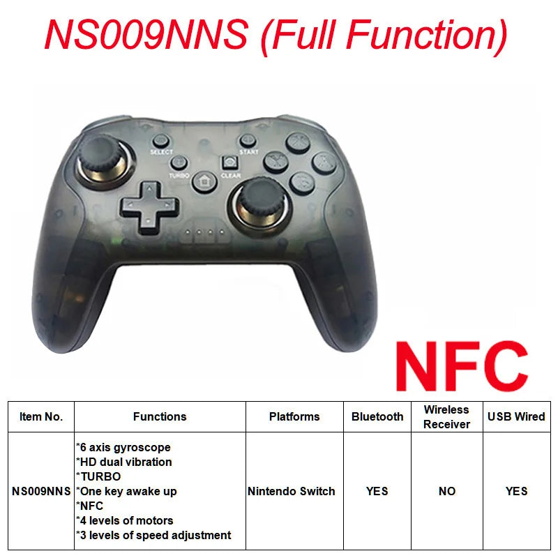 2PCS Bluetooth 2.4G Wireless Controller For Nintendo