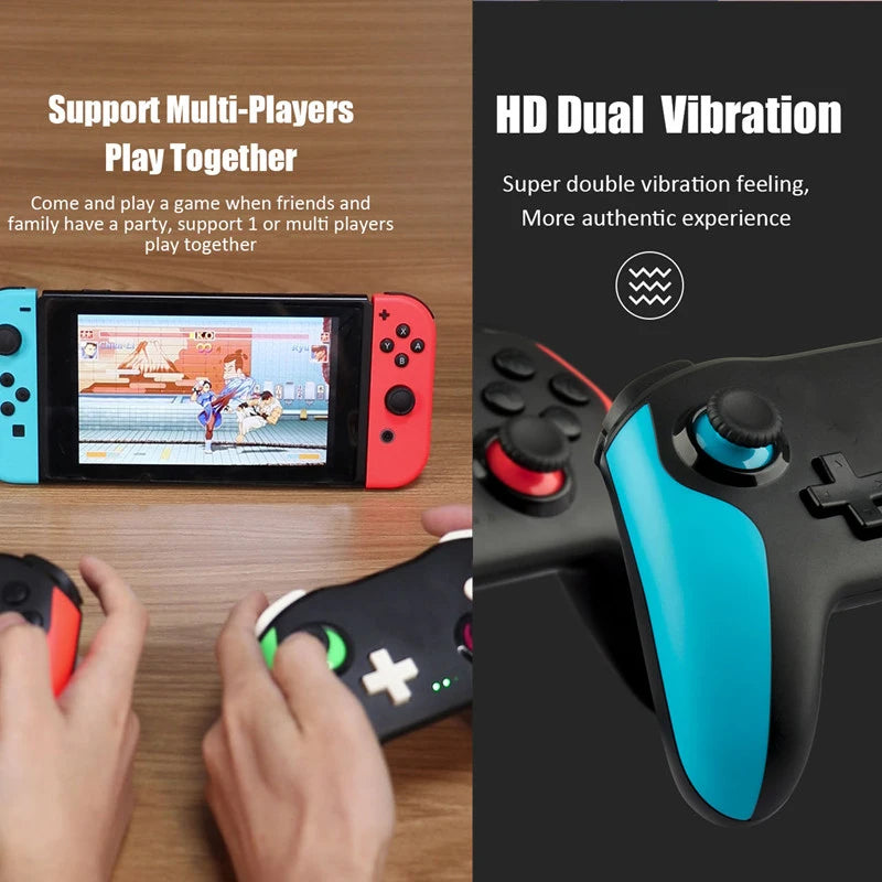 2PCS Bluetooth 2.4G Wireless Controller For Nintendo