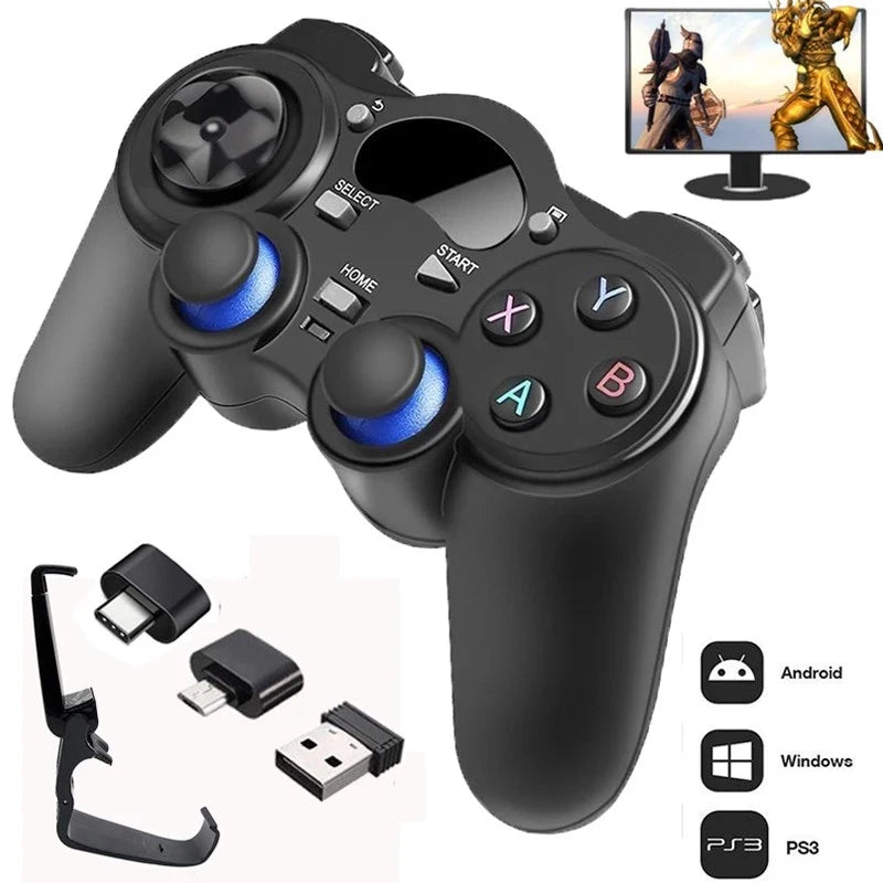 2.4 G Controller Gamepad Android Wireless Joystick with OTG Converter For PS3/Smart Phone