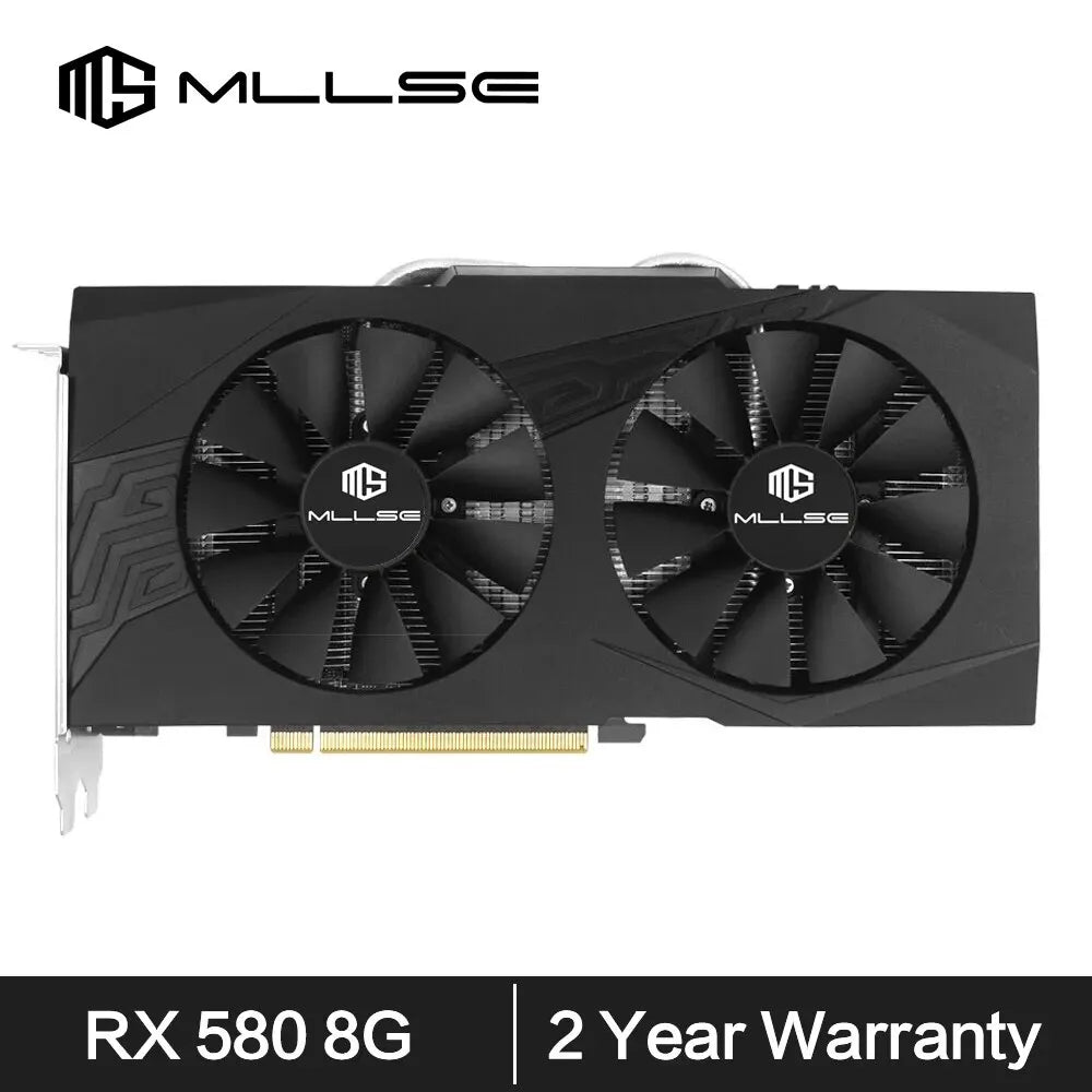100% NEW Video Card RX 580 8GB AMD Radeon 256Bit 2048SP GDDR5 GPU RX580 8G