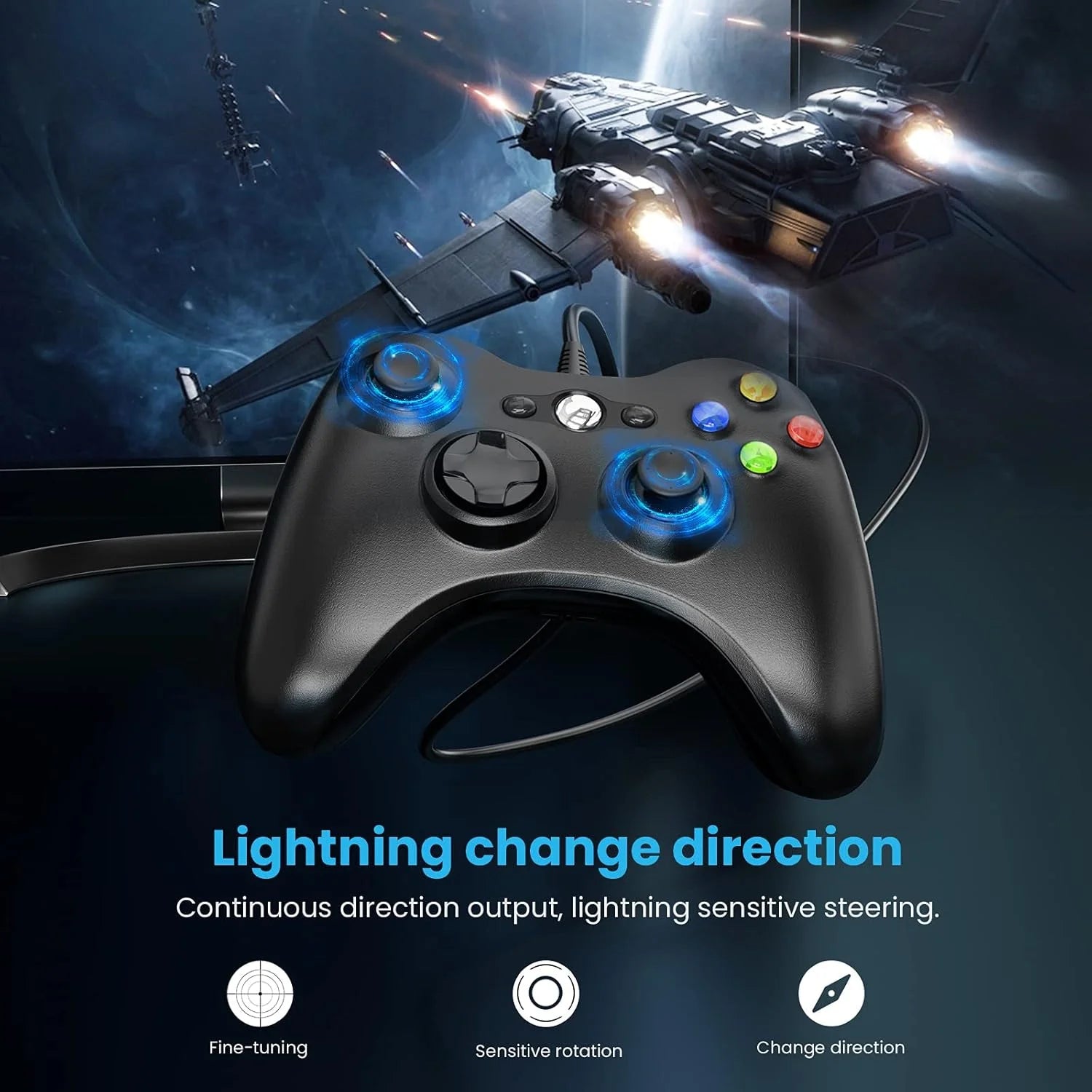 USB Wired Vibration Gamepad