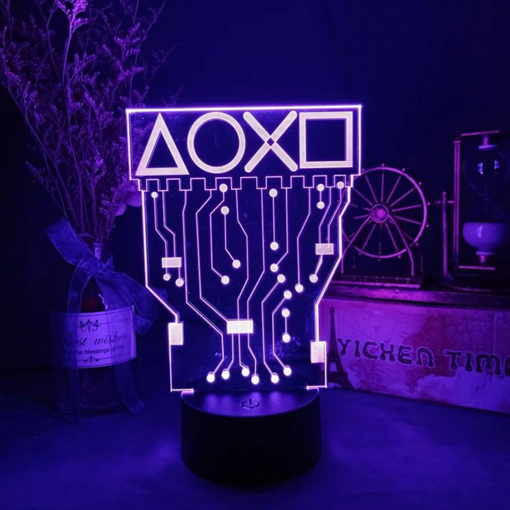 3D LED Gaming RGB Lamp