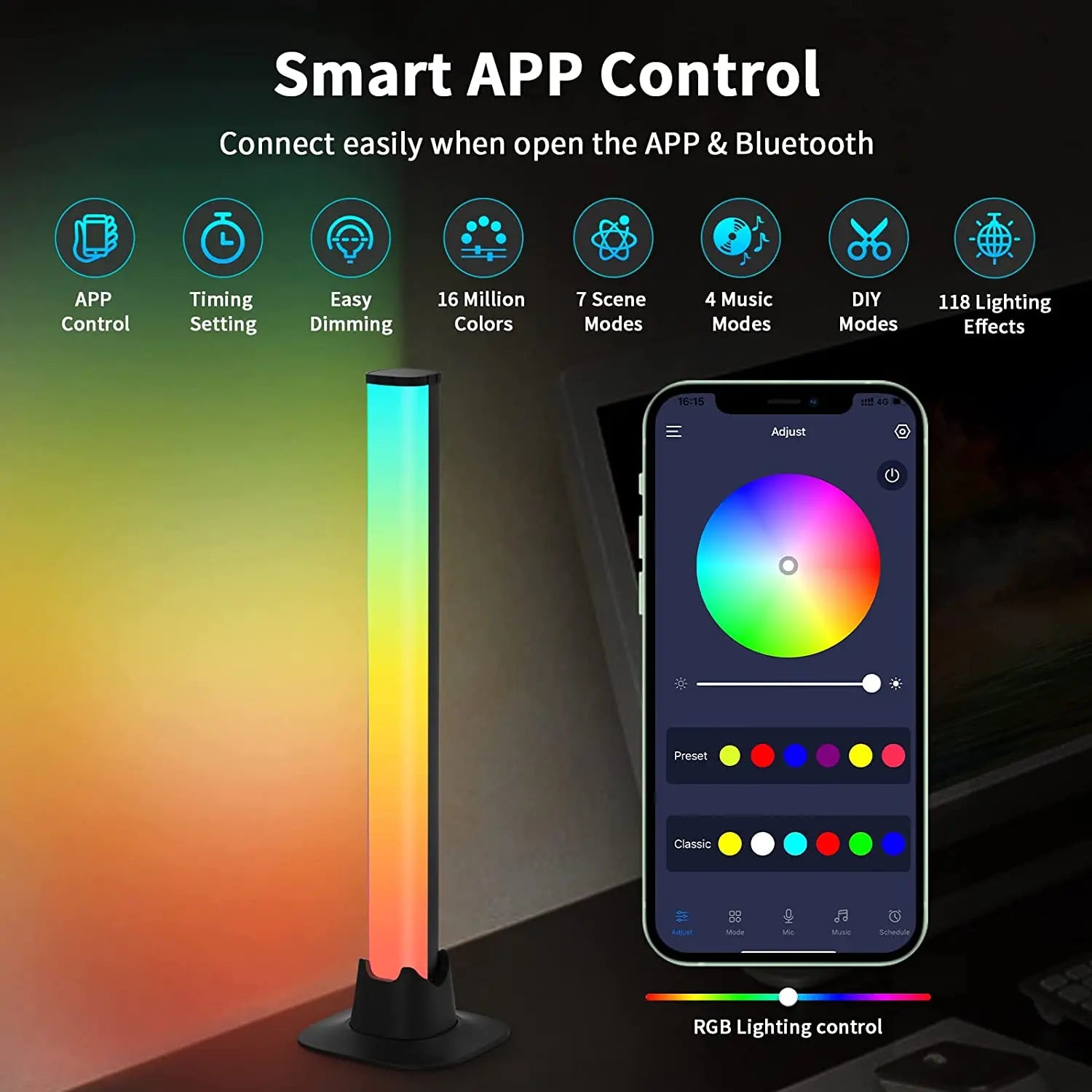 Smart RGB LED Light Bars