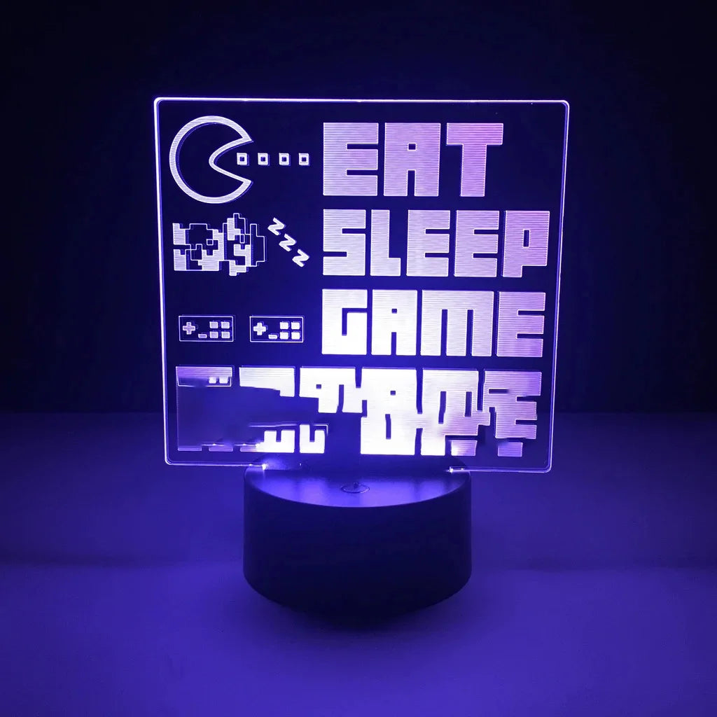 3D LED Gaming RGB Lamp