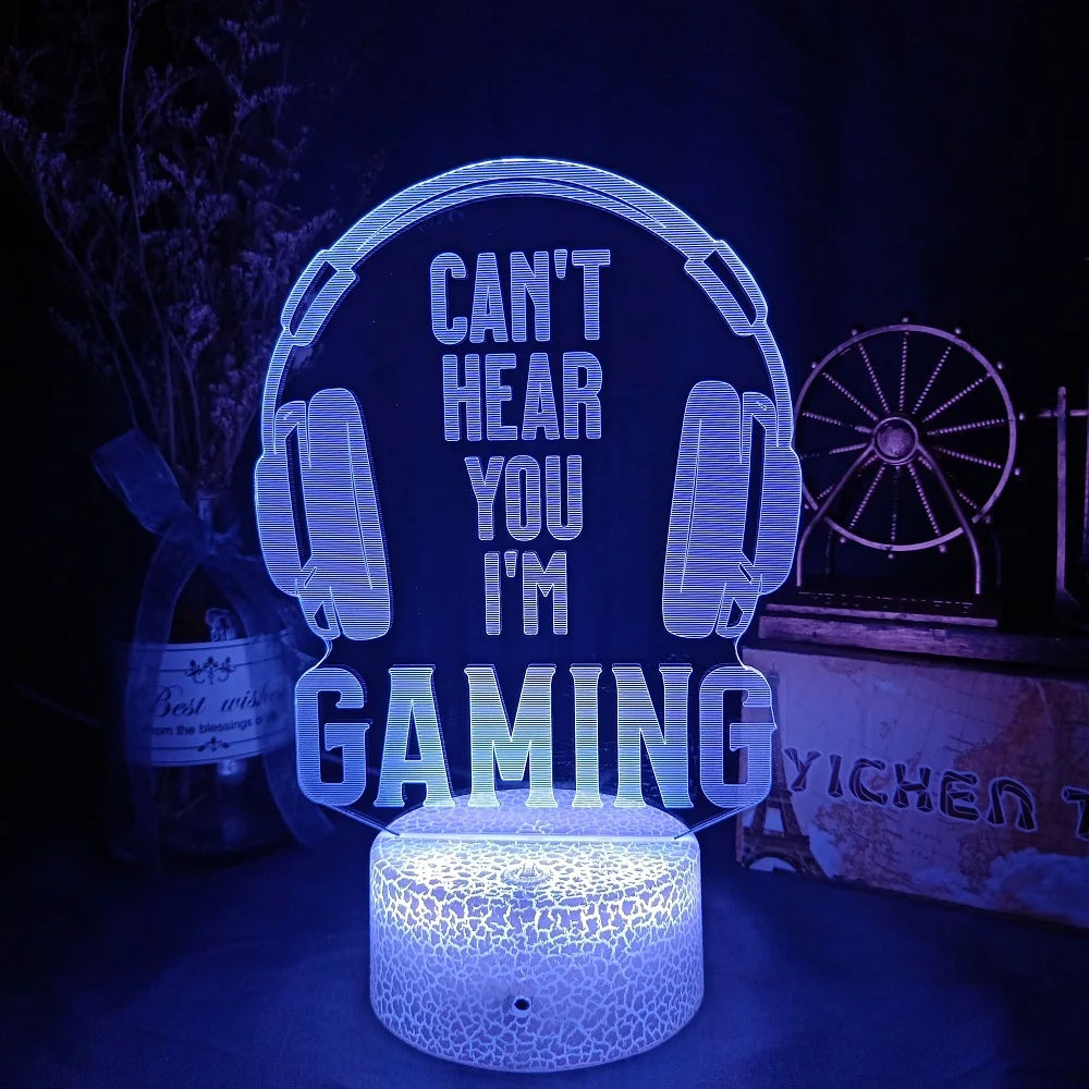 3D LED Gaming RGB Lamp