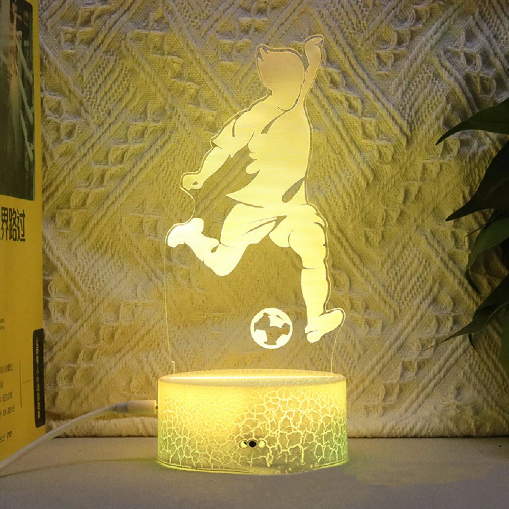 Football Player 3D LED Night Light