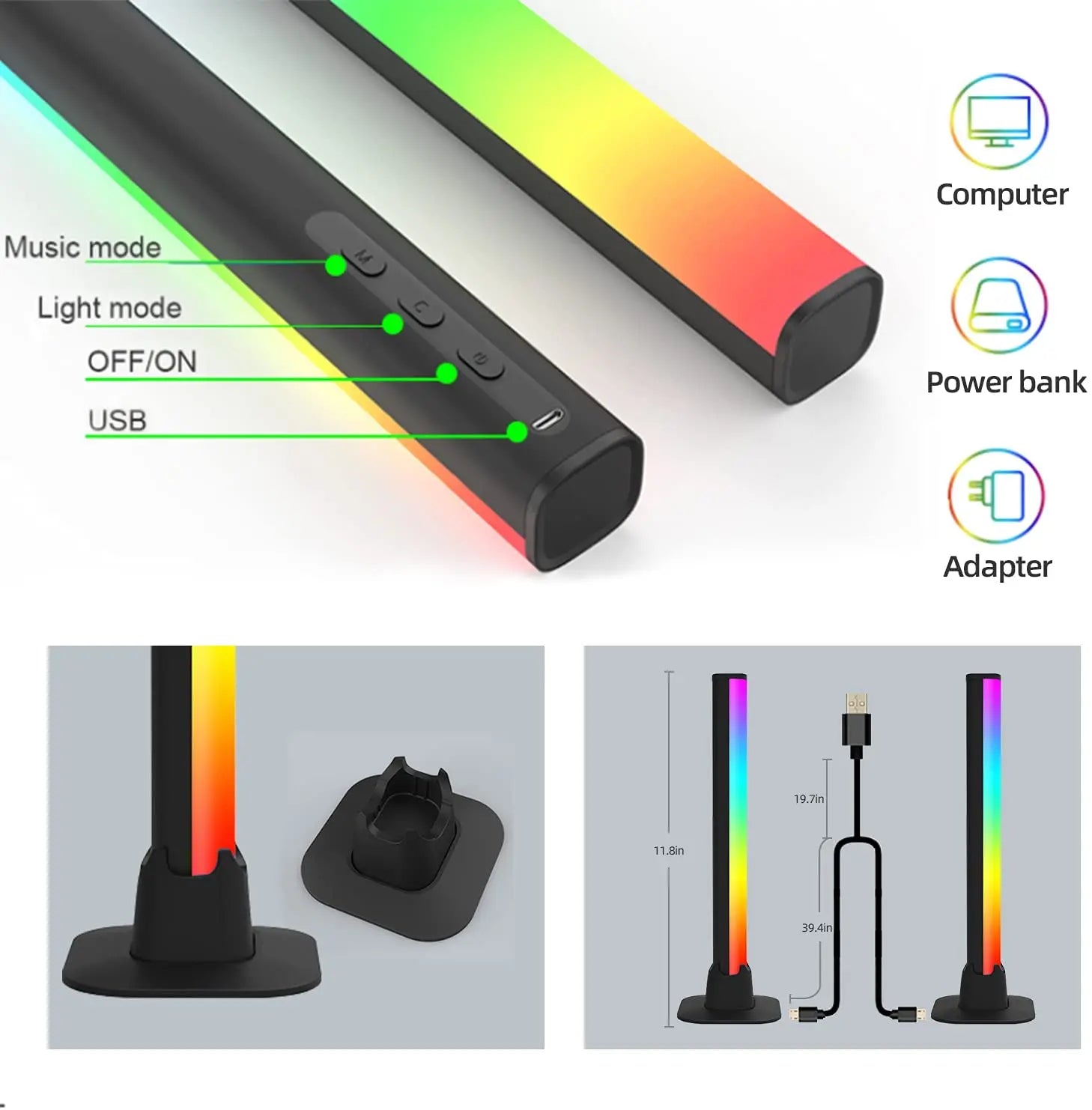 Smart RGB LED Light Bars