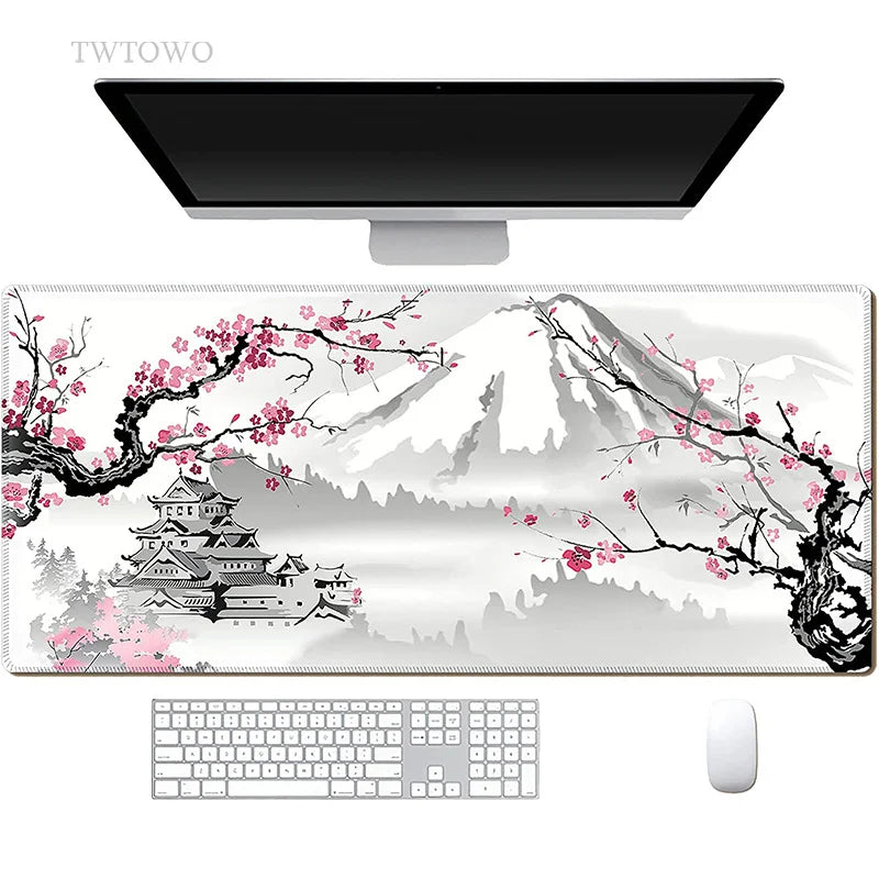 Sakura Japanese Cherry Blossom Mouse Pad