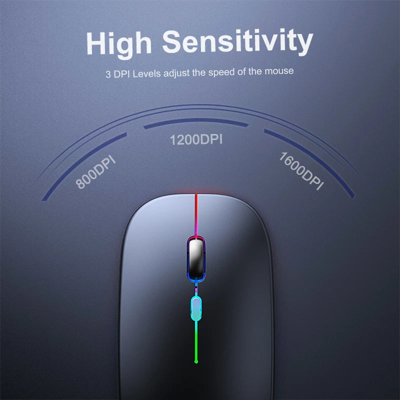 RGB Rechargeable Bluetooth Wireless Mouse