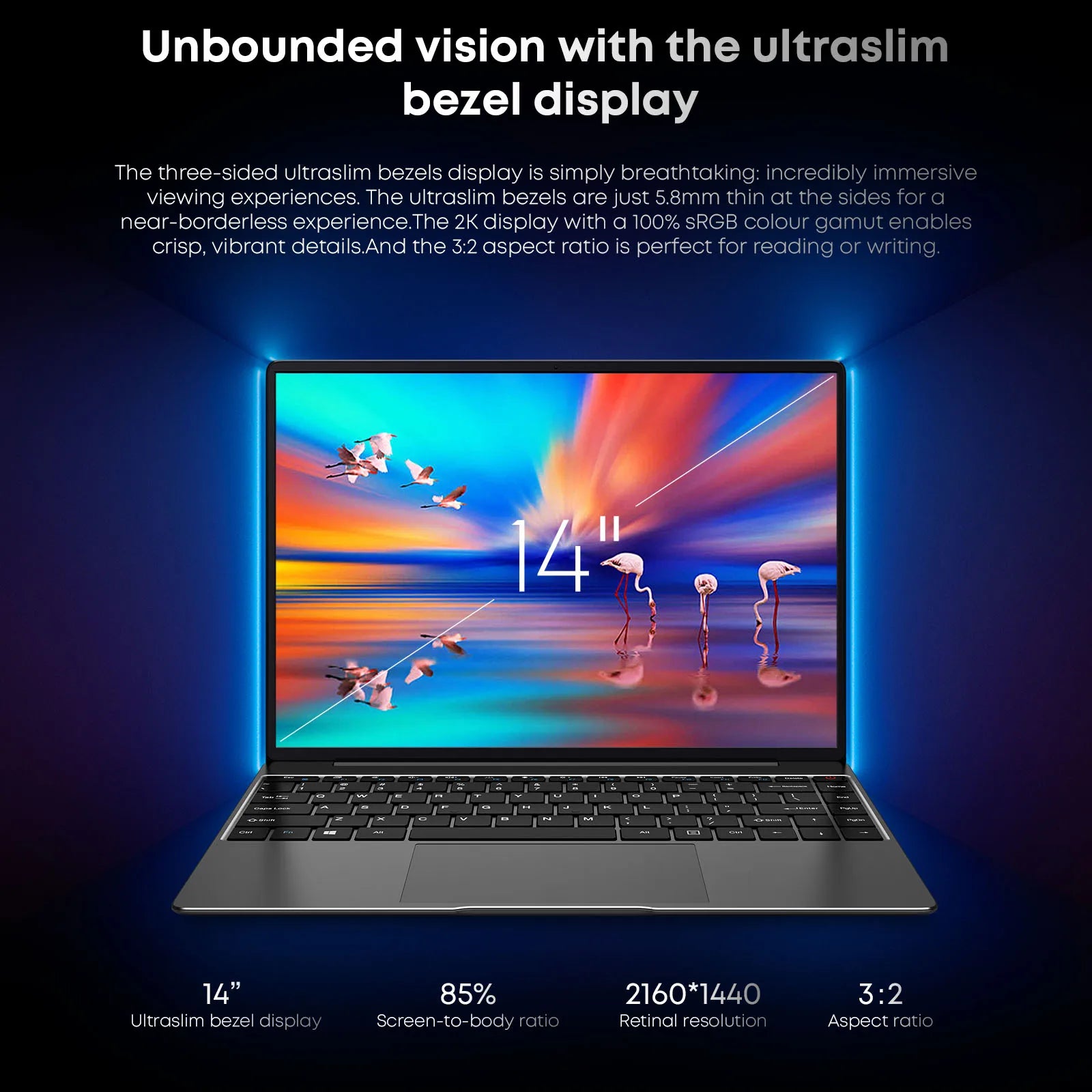 CHUWI CoreBook X 14" 2K Screen Intel Core i5-8259U Iris Plus Graphics 655 GPU 16GB RAM 512GB SSD Windows 10 Laptop