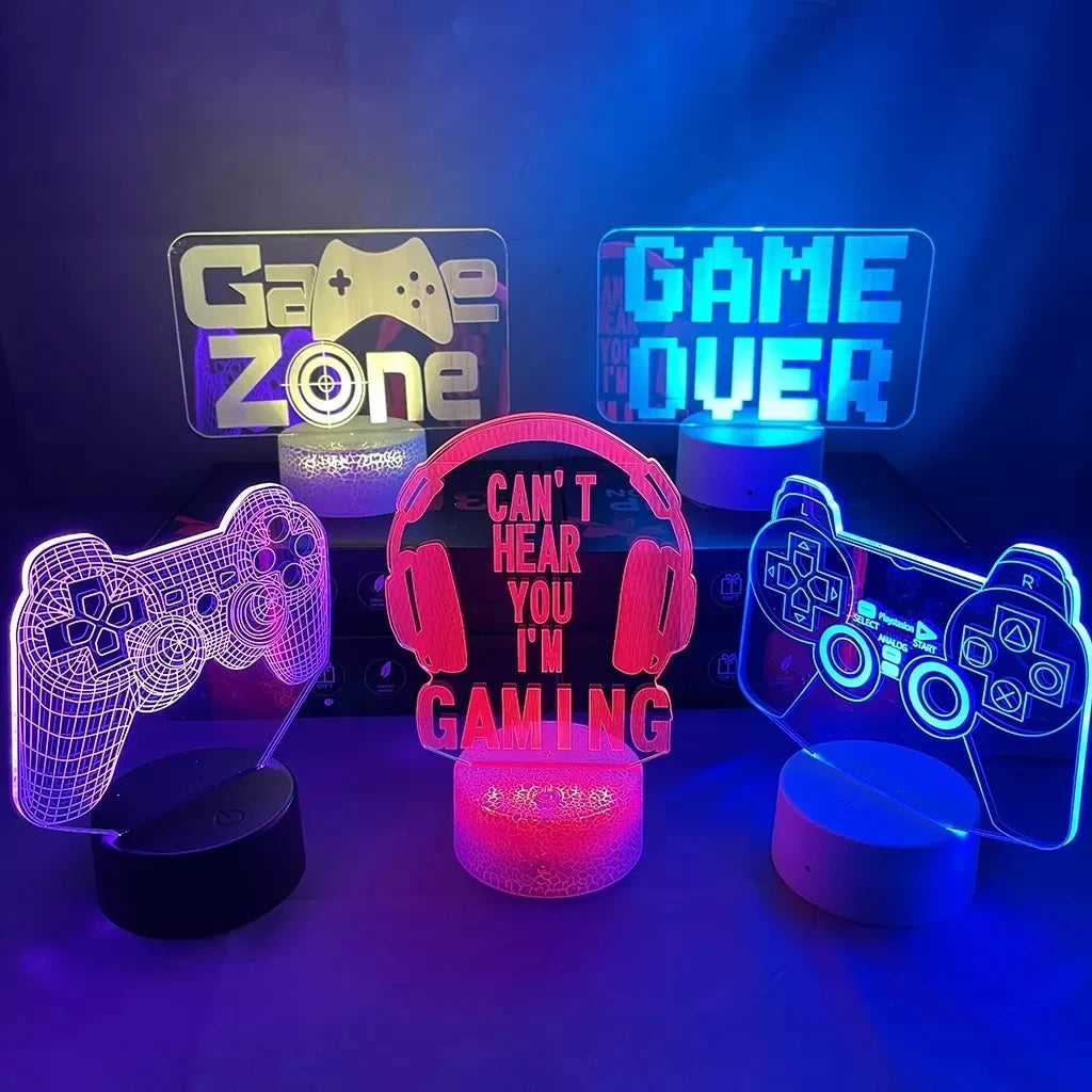 3D LED Gaming RGB Lamp